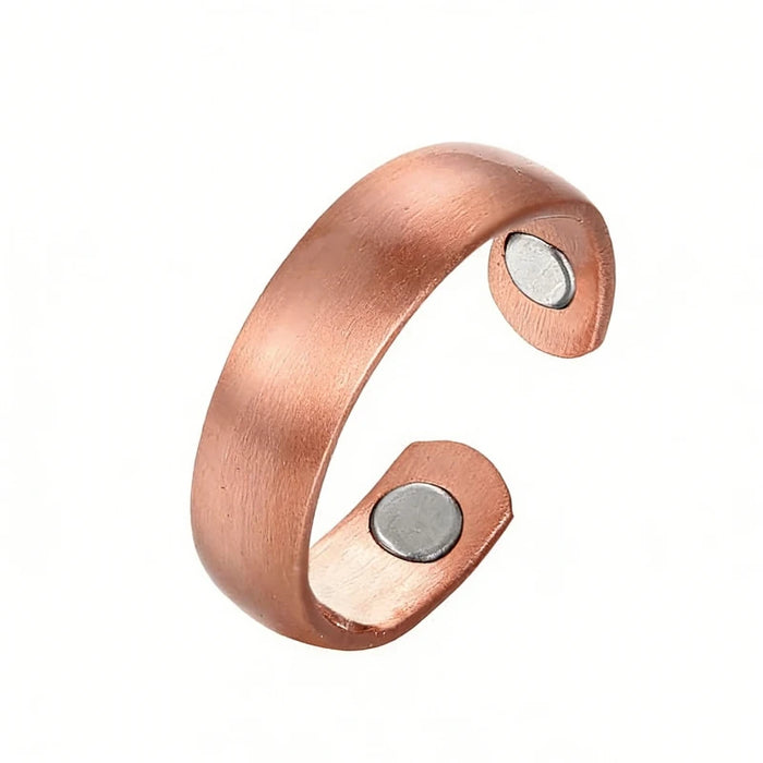 Trendy Punk Magnetic Therapy Pure Copper Rings for Women Men Anti Snoring Ring Power Slimming Health Care Jewelry