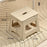 Portable Thickened Folding Stool Lightweight Space Saving Foot Stool For Home Outdoor Camping Fishing Simple Design