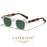 CATERSIDE Mode Hommes Lunettes de Soleil Petit Cadre Carré Design Personnalisé Lunettes de Soleil Femmes Voyage Fête Affaires Festival Cadeau