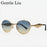 Metal Frame Round Punk Photochromic Sunglasses Women 2026 Luxury Brand Designer Steampunk Oval Sun Glasses Outdoor Eyewear Shade