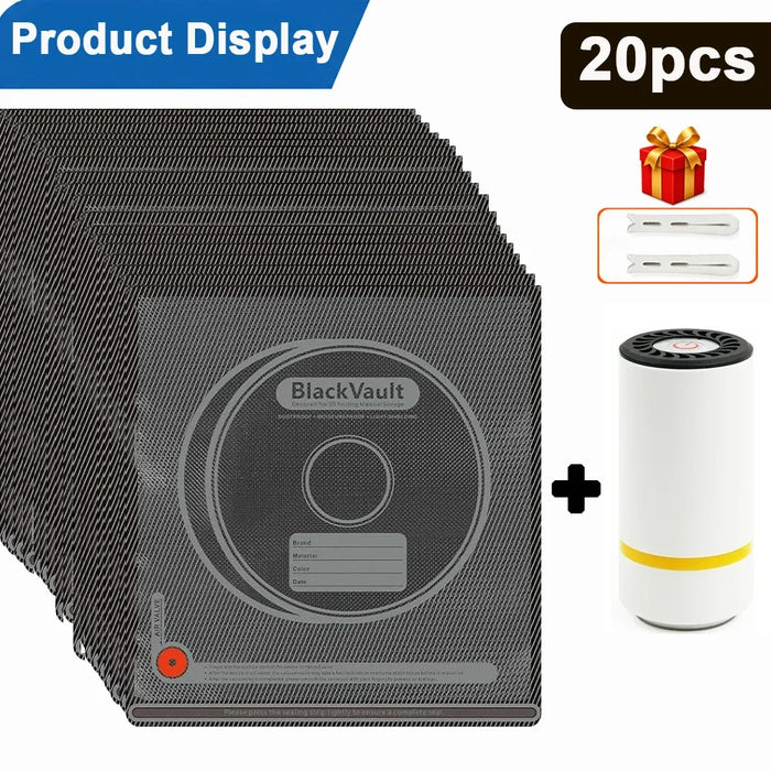Bolsa de almacenamiento al vacío para filamento 3D negro, resistente a la humedad, para mantener el filamento seco. Apta para filamento de impresora 3D PLA, ABS, PETG, TPU.