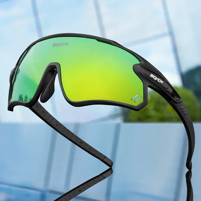 SCVCN New Cycling Glasses UV400 Polarized Bicycle Goggles Man Woman Sports Runing Skiing Riding Sunglasses MTB Bike Eyewear