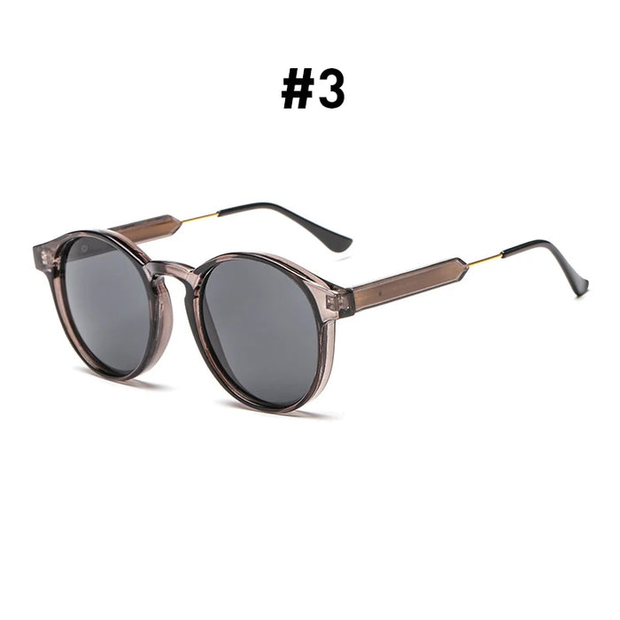 VIVIBEE Gothic Transparent Women Vintage Square Sunglasses 90s Round Sun Glasses 2026 Trending Products UV400 Men Shades