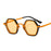 Retro Polygon Square Sunglasses Women Fashion Clear Ocean Lens Eyewear Men Trending Punk Hexagon Sun Glasses Shades UV400 Oculus