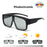 VIVIBEE Grandes lunettes polarisées à porter par-dessus des lunettes de soleil photochromiques pour hommes, conduite, UV400, pêche, extérieur, femmes, verres miroirs foncés