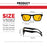 VIVIBEE Square Blue Light Blocking Glasses Men Gaming Orange UV400 Lens Office Women Matte Black Goggles 2026 Trending