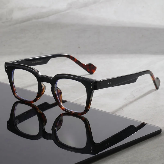 Retro Square Reading Glasses For Middle-aged Men And Women Commuting With Retro Temperament