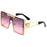 New Stylish Sunglasses with Oversized Frames, Trendy Metal Design, Perfect for Fashion Shows and Cool Street Style