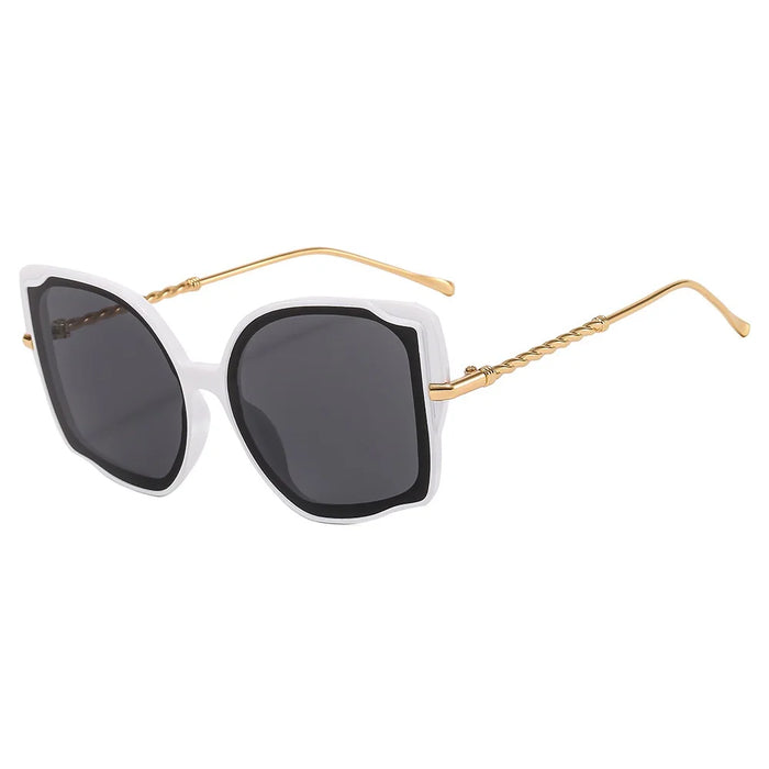 Fashion Cat Eye Sunglass Women Trendy Eyewear High Quality Luxury Brand Designer Sun Shades for Ladies UV400