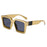 Bungee Large Square Sunglasses for Men Women Vintage Trendy Casual Street Style Shades