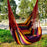 Durable Portable Hammock Chair Striped Design Comfortable Hanging Lounger for Camping Backyard Garden Patio Rest