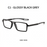 Men's Classic Full Frame Reading Glasses Clear Lens Comfortable Wear Ultra-Lightweight Frame Suitable Home Office Use Great Gift
