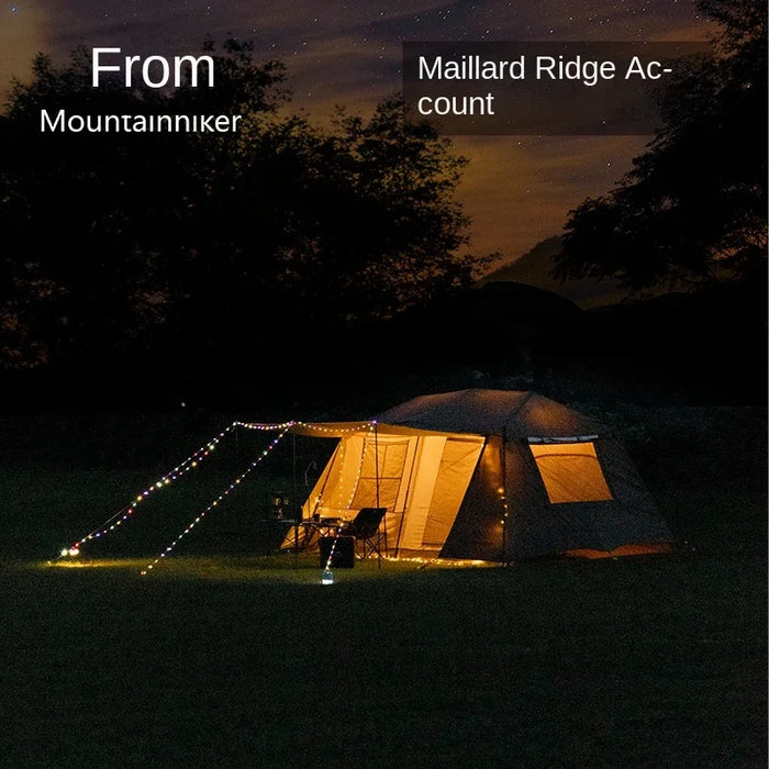 MOUNTAINHIKER One-button Tent Living Shell Shelter Ridge Tent Two Bedrooms and One Living Room Automatic Beach Outdoor Large