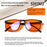 SHINU Gafas de bloqueo de luz azul para un buen sueño, lentes rojas para hombres, luz antigreen, elimina la fatiga ocular, gafas Bluelight 078RD