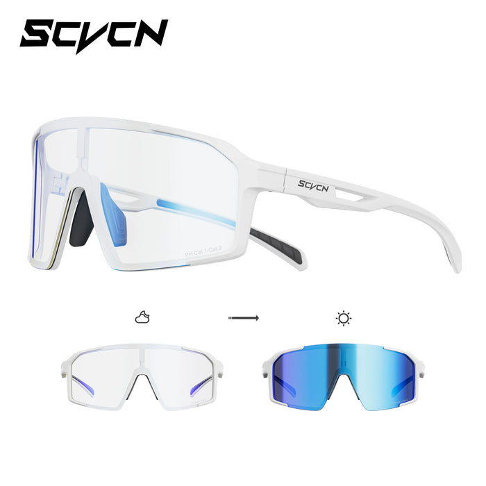 SCVCN Mountain Climbing Glasses Men Running Sunglasses Women MTB Hiking Bicycle Cycling Goggles UV400 Outdoor Sports Protection
