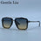 Steampunk Square Double Bridge Sunglasses Men Big 2026 Luxury Brand Designer Retro Punk Driving Sun Glasses Metal Frame Eyewear