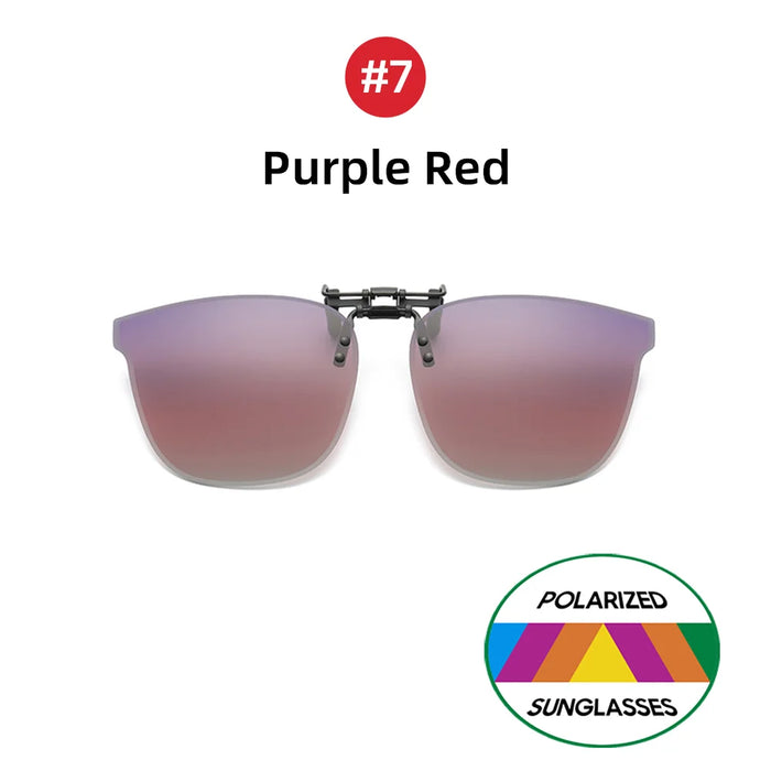 VIVIBEE Gafas de sol grandes con clip abatible polarizadas para hombre, clásicas, UV400, lentes fotocromáticas, gafas de sol para mujer