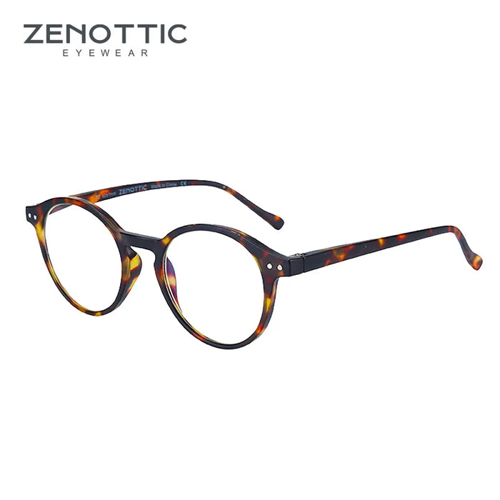 ZENOTTIC Retro Small Round Prescription Glasses Circular Progressive Eyewear Photochromic Optical Eyeglasses for Women Men