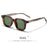 HBK Elegant Square Men's Sunglasses Fashion Frame Vintage Temple Tips Women's Travel Business Party Gift Glasses UV400