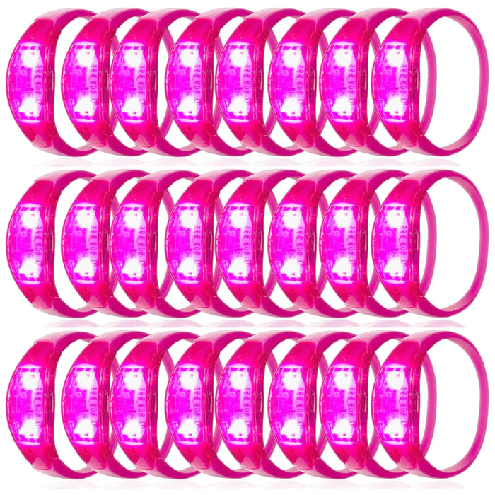 Pulseras LED que brillan de 10 a 300 piezas, pulsera luminosa que se ilumina con control de sonido para Nochevieja, conciertos con control de música