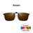 VIVIBEE Lunettes de soleil polarisées à clipser relevables et sans monture pour la conduite de nuit anti-éblouissement, avec verres de mode effet miroir vert
