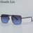 Gafas de sol punk cuadradas de gran tamaño para hombre 2026, marca de lujo, retro, doble puente, gafas de sol para hombre, estilo Steampunk, para conducir, protección UV400
