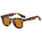 Ins Popular Women Square Sunglasses Men Vintage Rivets Punk Female GREEN Shades UV400 Fashion Male Sun Glasses