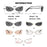 Fashion Y2K Wrap Around Sunglasses for Women Men Rimless Sun Glasses 2000'S Punk Sunglasses Goggles Shades UV400 Eyewear