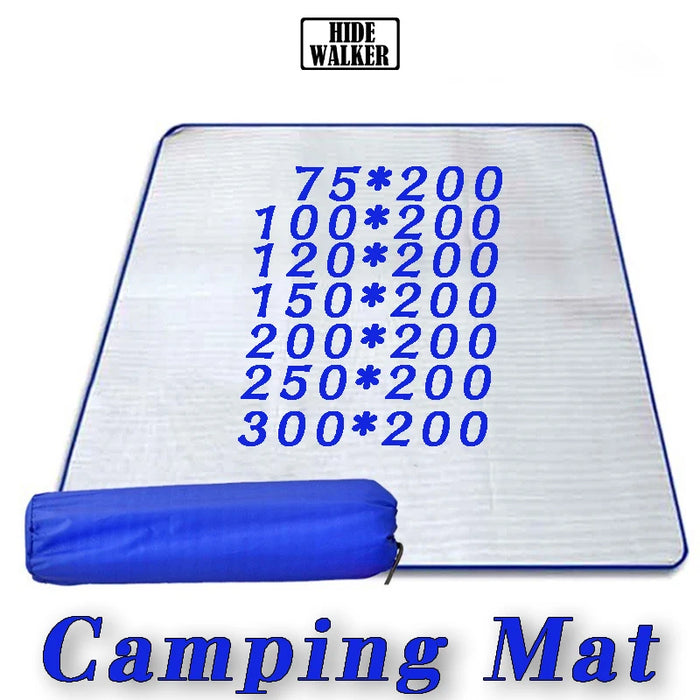 Tapis d'humidité en papier d'aluminium Tapis de sol de camping en plein air Imperméable Tapis de pique-nique portable Tapis de couchage léger pour la randonnée