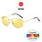 VIVIBEE Polarized Night Vision Glasses for Men Driving 2026 Metal Frame Yellow Nightvision UV400 Women Goggles
