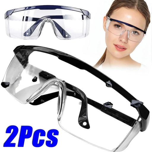 2 Paires de Lunettes de protection Anti-éclaboussures pour le travail, Lunettes de sécurité, Lunettes de laboratoire, Lunettes de protection Industrielles Anti-poussière, Lunettes de cyclisme