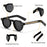 HBK Retro Small Round Men Sunglasses High-Quality Thick Style Women Outdoor Travel Business Driving Decorative Glasses UV400