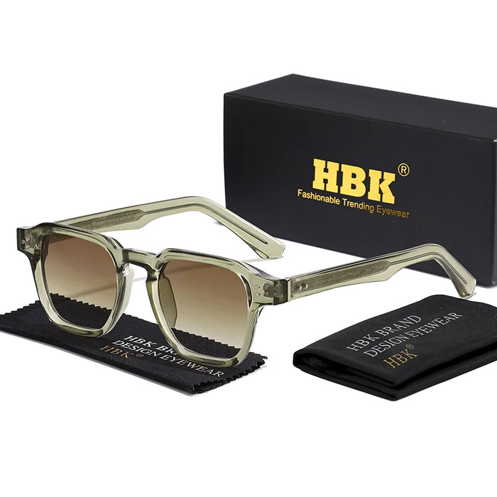HBK Fashion Punk Sunglasses for Men Classic Square Sun Glasses Outdoor Sports Party Vacation Travel Driving Fishing Eyeglasses