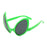 Halloween Funny Sunglasses Personalized Eyewear Alien Style Glasses Luminous Neon Glasses For Rave Festival Club Party Props
