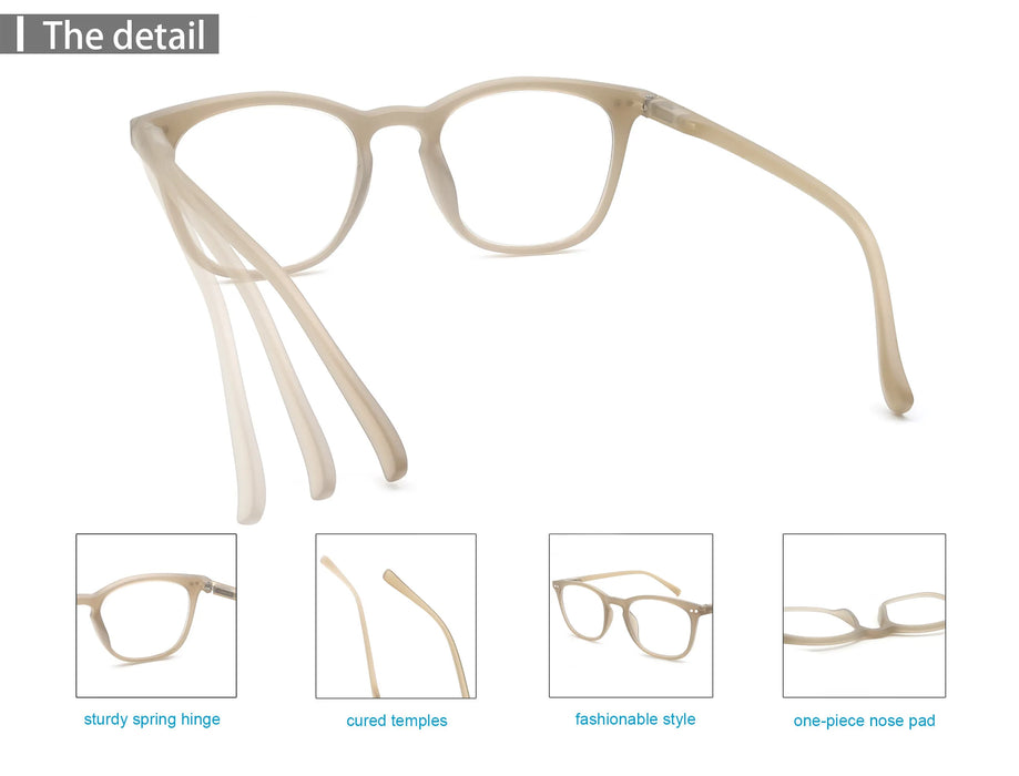 Classics Round Frame Fruit Hard Candy Style Color Reading Glasses For Men And Women Are Comfortable Light And Fashionable Reader