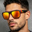 Gafas de Pesca Lentes de Sol Cuadradas Polarizadas para Pesca Deportes Conducción Sombras de Pesca Gafas de Exterior para Ciclismo Viajes Uso Diario