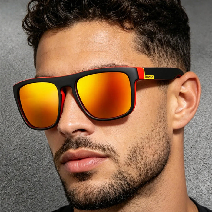 Gafas de Pesca Lentes de Sol Cuadradas Polarizadas para Pesca Deportes Conducción Sombras de Pesca Gafas de Exterior para Ciclismo Viajes Uso Diario