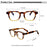 HBK Retro Square Glasses Frames Men Flat Lenses Anti Blue Light TR90 Eyeglass Frames High-Quality Reading Eyeglasses for Women