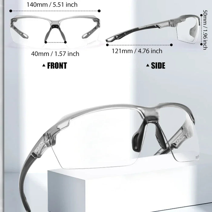 SCVCN Men Hiking Bicycle Photochromic Sunglasses Cycling Glasses Women Sports UV400 Mtb Driving Bike Glasses Outdoor Climbing