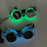 Nuevas gafas estilo Cyberpunk geniales, decoración de fiesta luminosa, gafas de sol LED que brillan, para fiestas en bares, raves y bailes