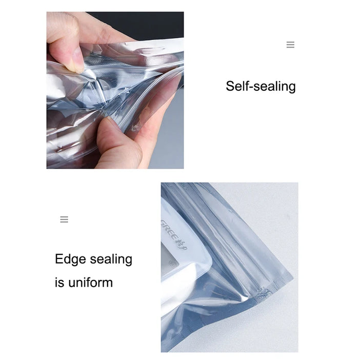 100pcs Anti Static Shielding Zip Lock Bag Resealable ESD Anti-static Instrument Chip Electronic Accessories Battery USB Pouches