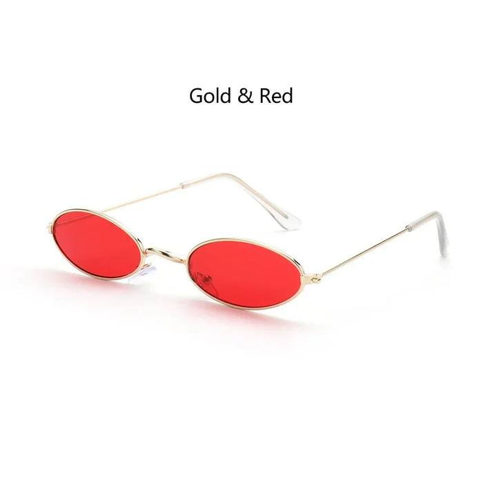 Summer Retro Small Oval Sunglasses Ladies Vintage Shades Cat Eye Sun Glasses Men Women Rectangular Eyeglasses Protection 400UV