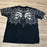 MMA ELITE Cross Skull Print Green Y2K T Shirt Men Loose Fit Streetwear Graphic Tee Oversized Glow Dark Party Ins Popularity Tops
