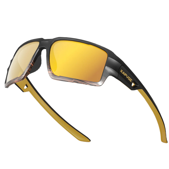 Kapvoe High Quality Polarized Fishing Sports Sunglasses for Men Women Ultra Lightweight Cycling Driving Golf Glasses UV400