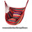 Portable 2-in-1 Hammock Chair Durable Striped Fabric Comfortable Hanging Lounger Camping Essential