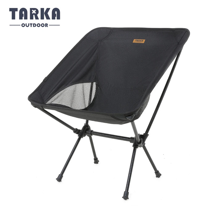 TARKA Lot de chaises de camping pliantes légères, chaises pliantes ultralégères de type lune pour le jardin, le pique-nique, la plage, la pêche