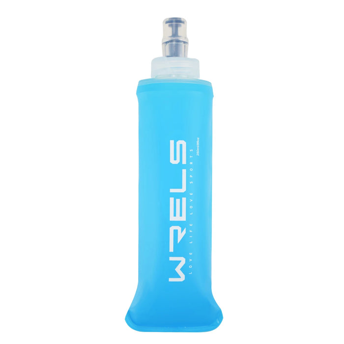 WRELS Botella de agua blanda para camping, deportes, bolsa plegable, cantimplora para correr al aire libre, mochila de hidratación, cintura, bicicleta, sin BPA