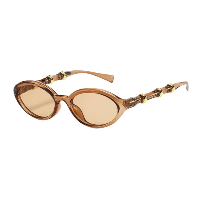 Retro Small Oval Sunglasses Women Men Rivets Shades Fashion Eyewear Luxury Sun Glasses UV400 Brand Oculus Female Gafas