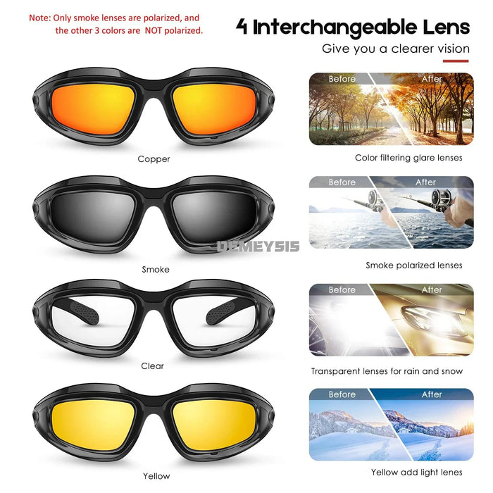 Daisy Gafas de sol tácticas polarizadas para hombre, Airsoft, caza, tiro, protección UV400, desierto, gafas de senderismo