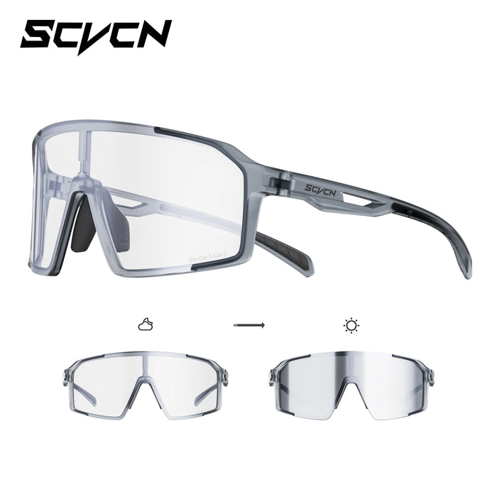 SCVCN Mountain Climbing Glasses Men Running Sunglasses Women MTB Hiking Bicycle Cycling Goggles UV400 Outdoor Sports Protection